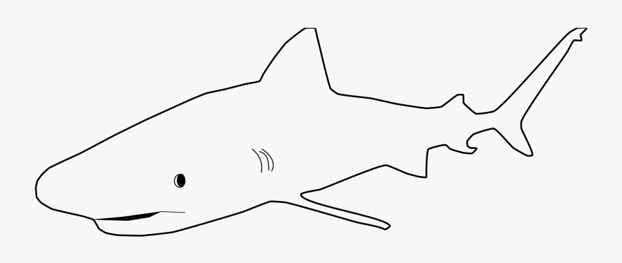Shark Clipart Outline, Transparent Clipart