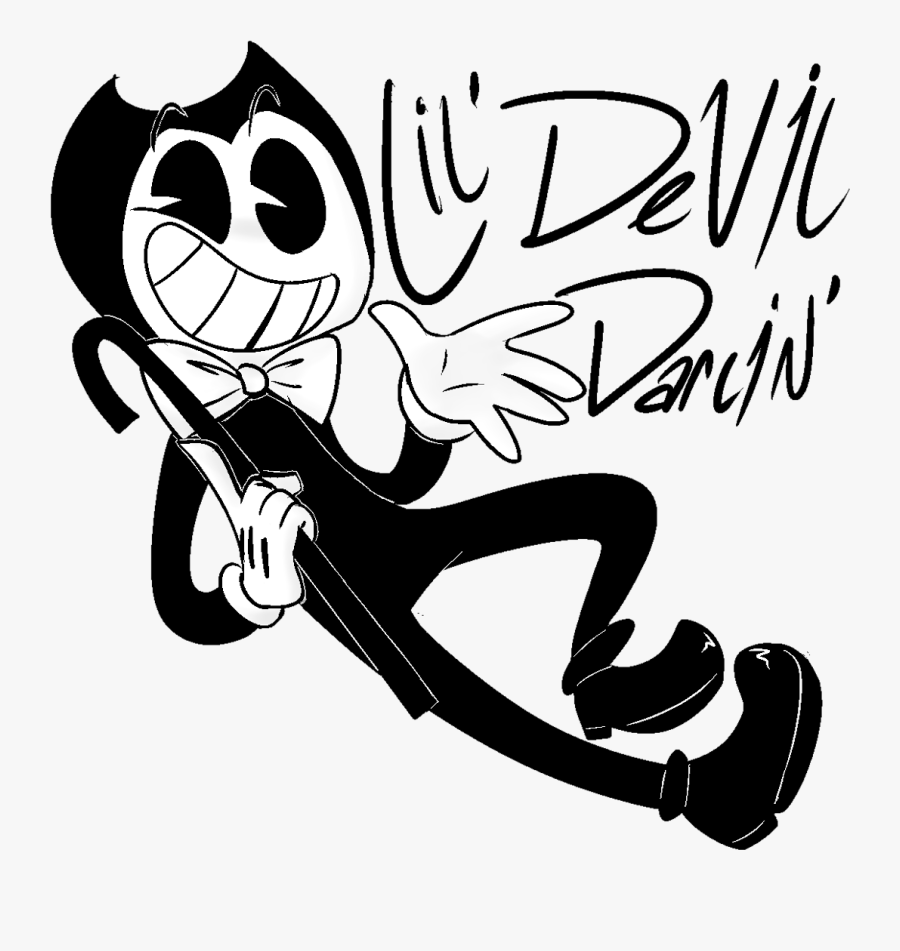 Bendy And The - Cartoon, Transparent Clipart