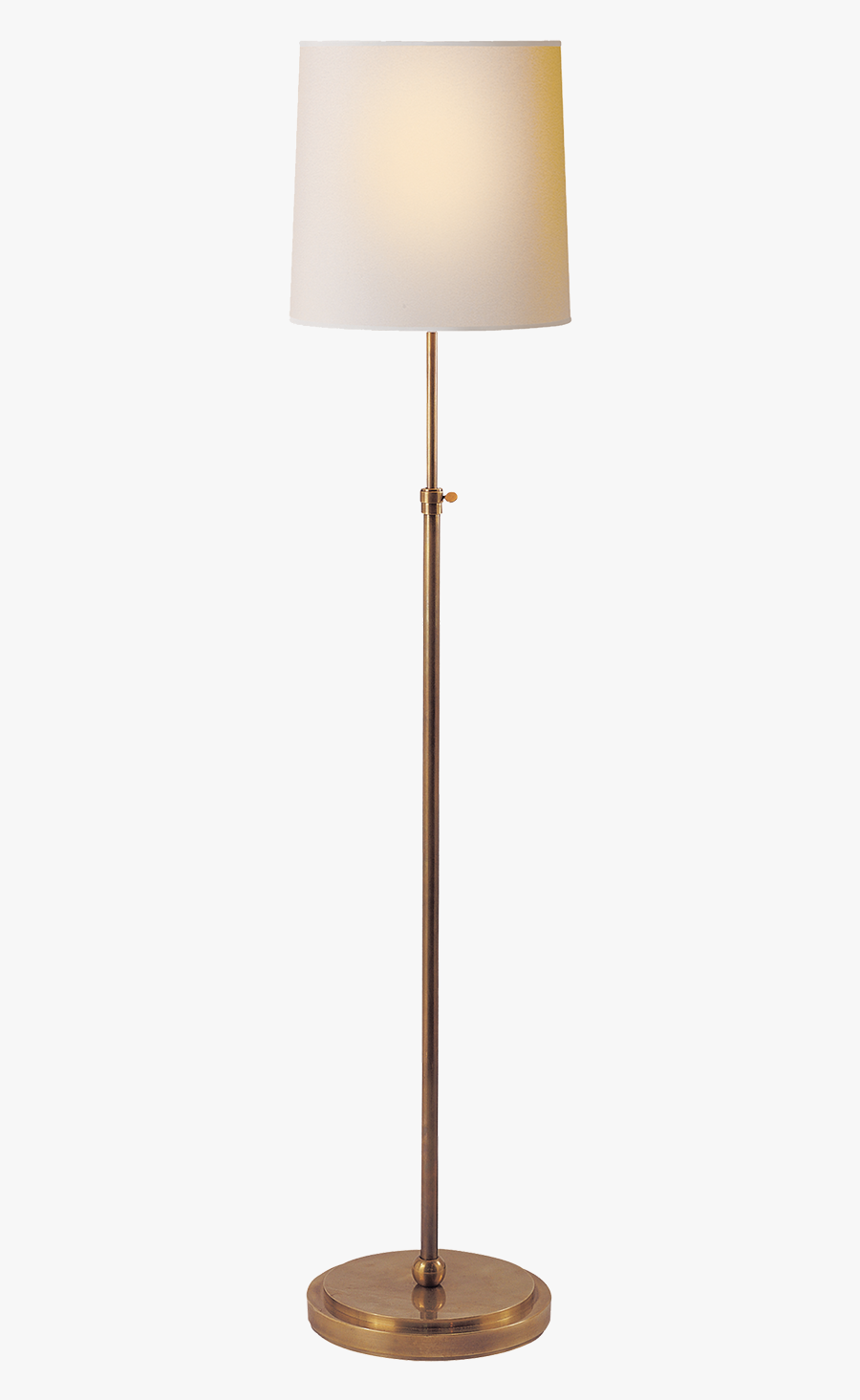 Wooden Floor Standard Lamp, Transparent Clipart
