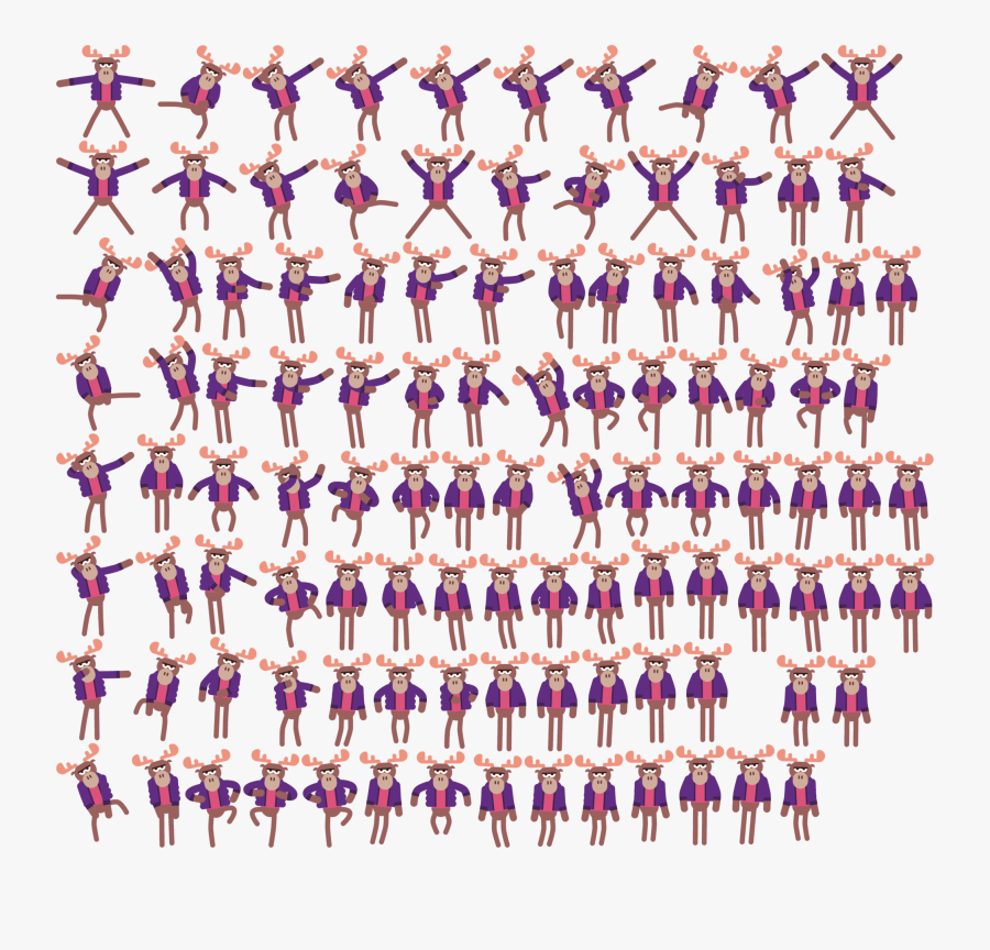 Fortnite Dance Sprite Sheet, Transparent Clipart