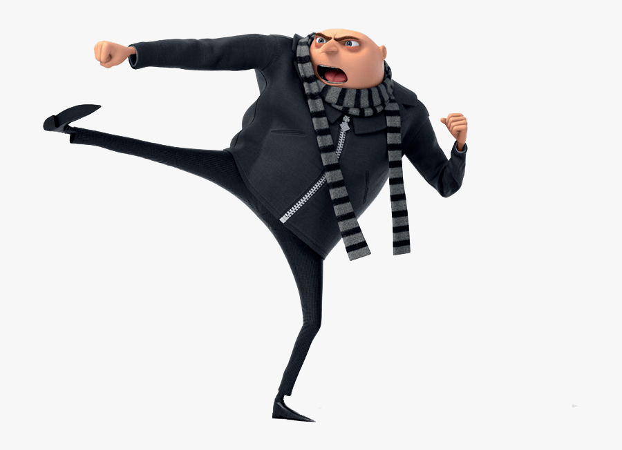 Gru Png Page - Despicable Me Gru Kick, Transparent Clipart