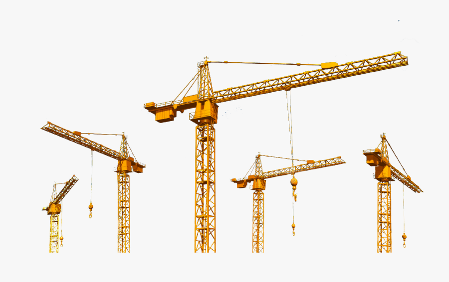 Gru Cantiere Png - Construction Crane Silhouette, Transparent Clipart