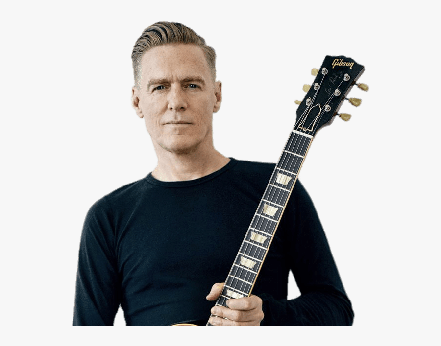 Bryan Adams Holding His Guitar - Bryan Adams, Transparent Clipart