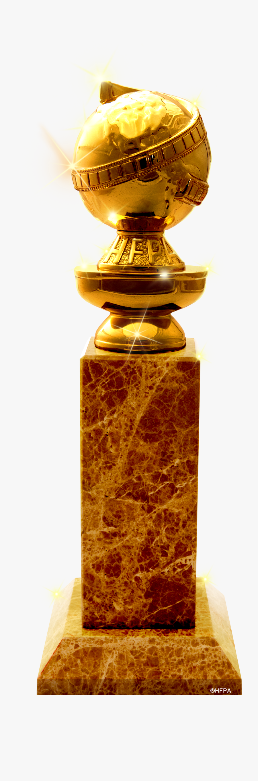 Trophy Drawing Golden Globe - Golden Globe Award Transparent Png, Transparent Clipart