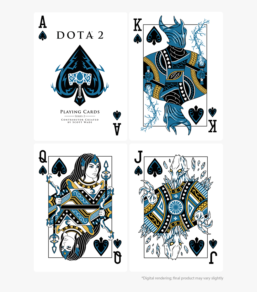 Playing Cards Clipart Classic - Dota Playing Cards, Transparent Clipart