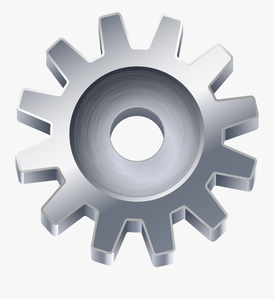 Gears Transparent Background - Clipart Transparent Background Gear, Transparent Clipart