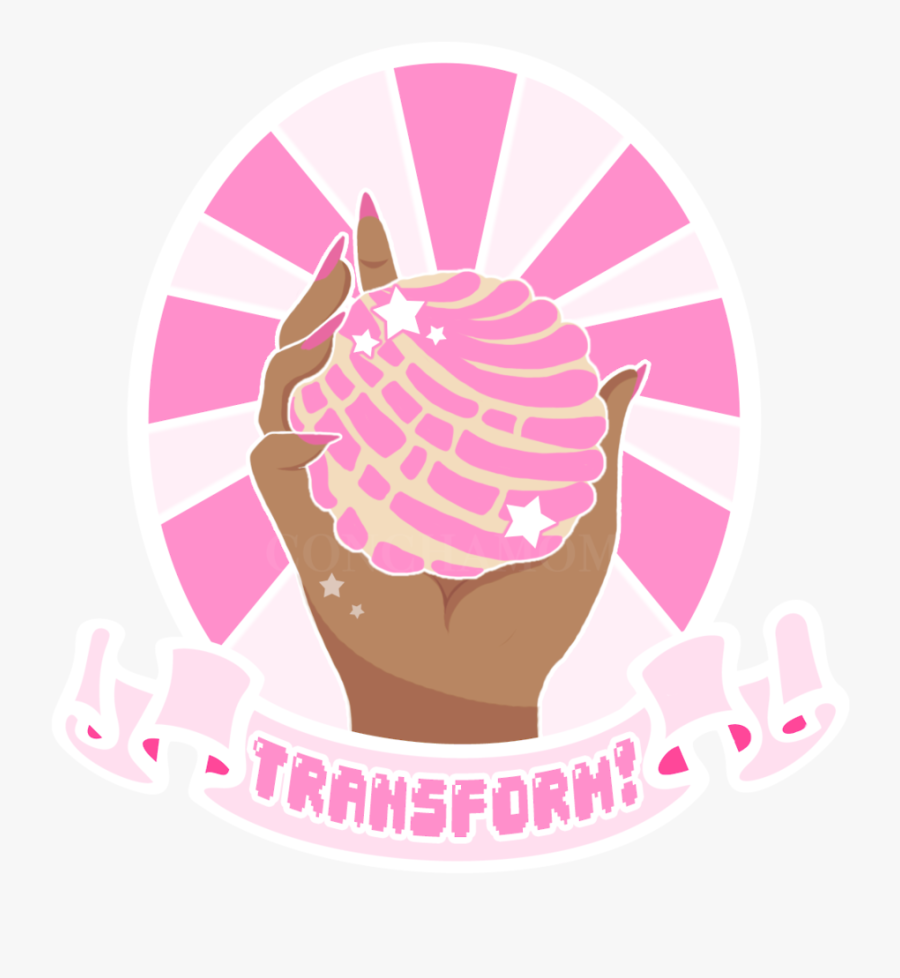 Latina Magical Girl With A Concha Addiction - Bánh, Transparent Clipart