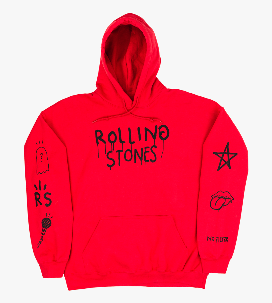Red Hoodie Png - Rolling Stones Stockholm Hoodie, Transparent Clipart