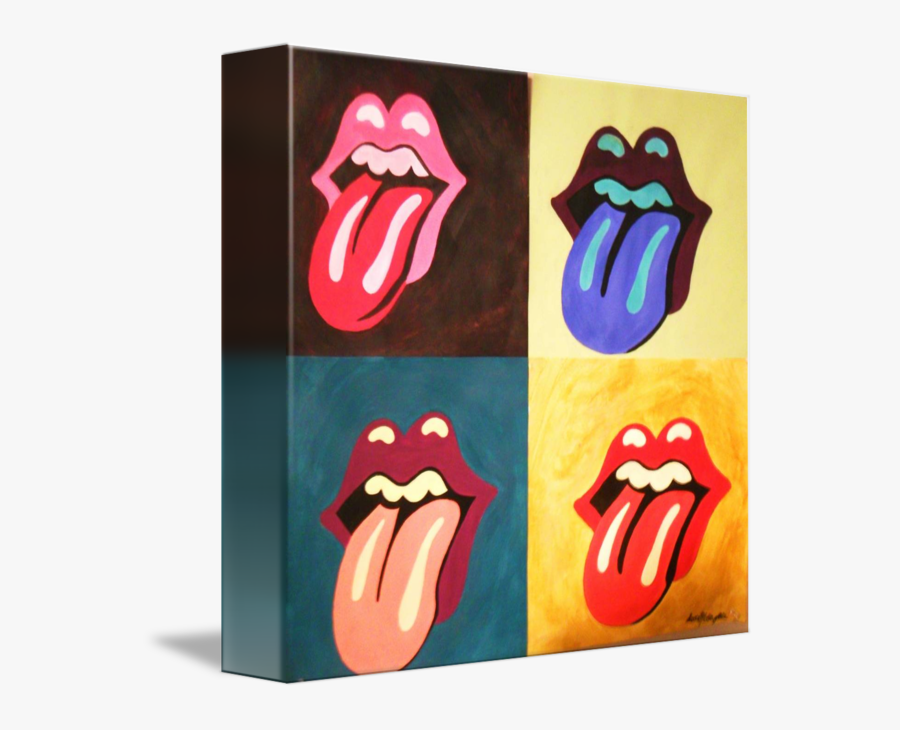 Rolling Stones Logo Pop Art - Rolling Stones Mouth Pop Art, Transparent Clipart