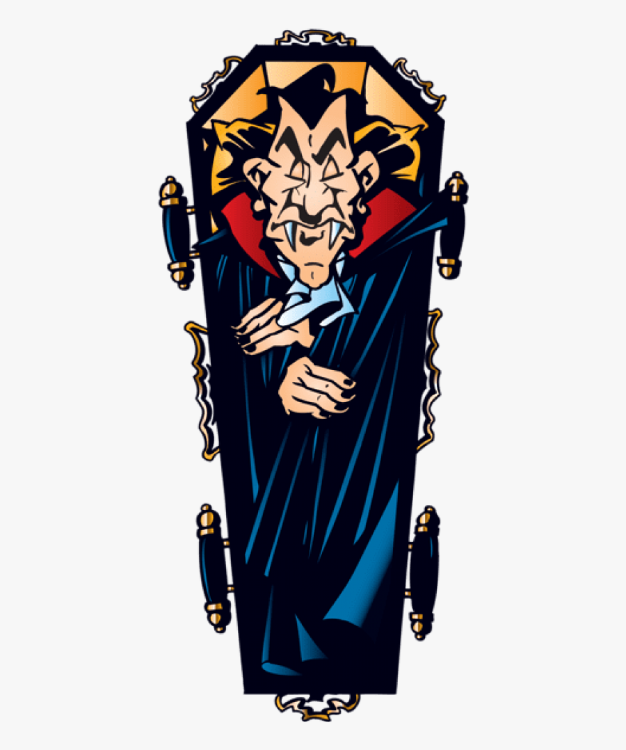 Free Png Halloween Vampire In Coffin Png Images Transparent - Vampire In Coffin Clipart, Transparent Clipart