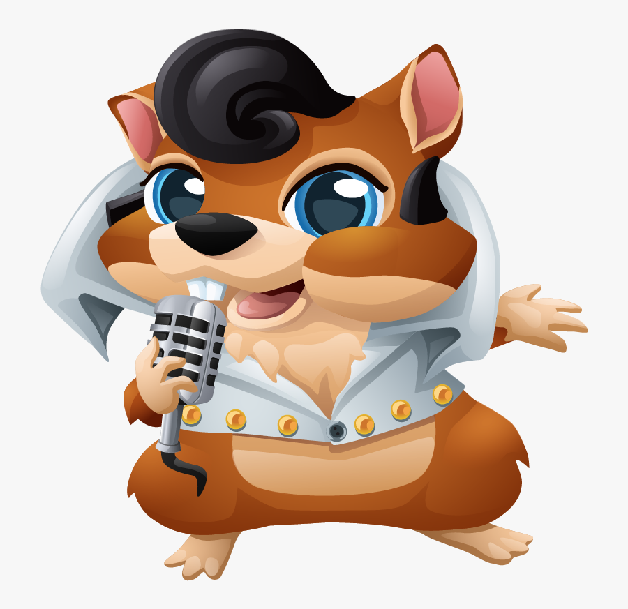 Chipmunk Elvis, Transparent Clipart