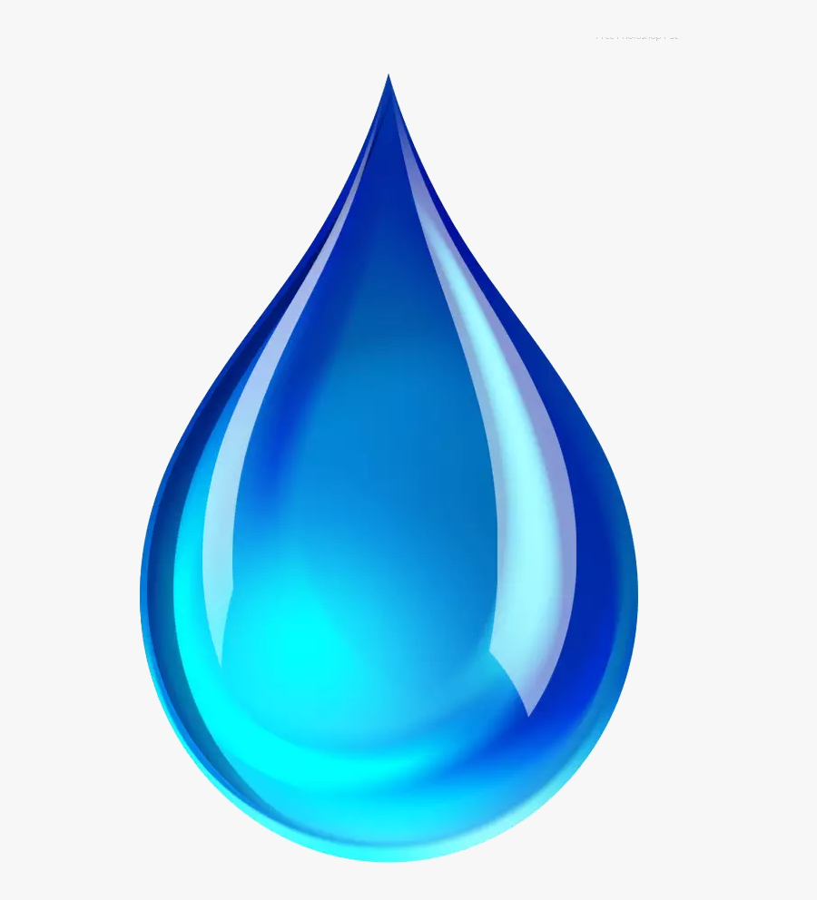 Tears Clipart Blue - Simple Water Drop Drawing , Free Transparent