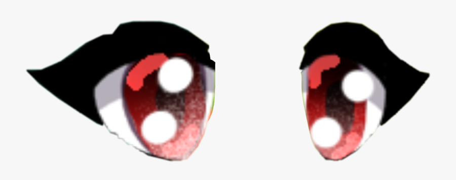 #gacha # New # Red #eyes # Gacha Life #white # Black - Gacha Life Eyes Red, Transparent Clipart