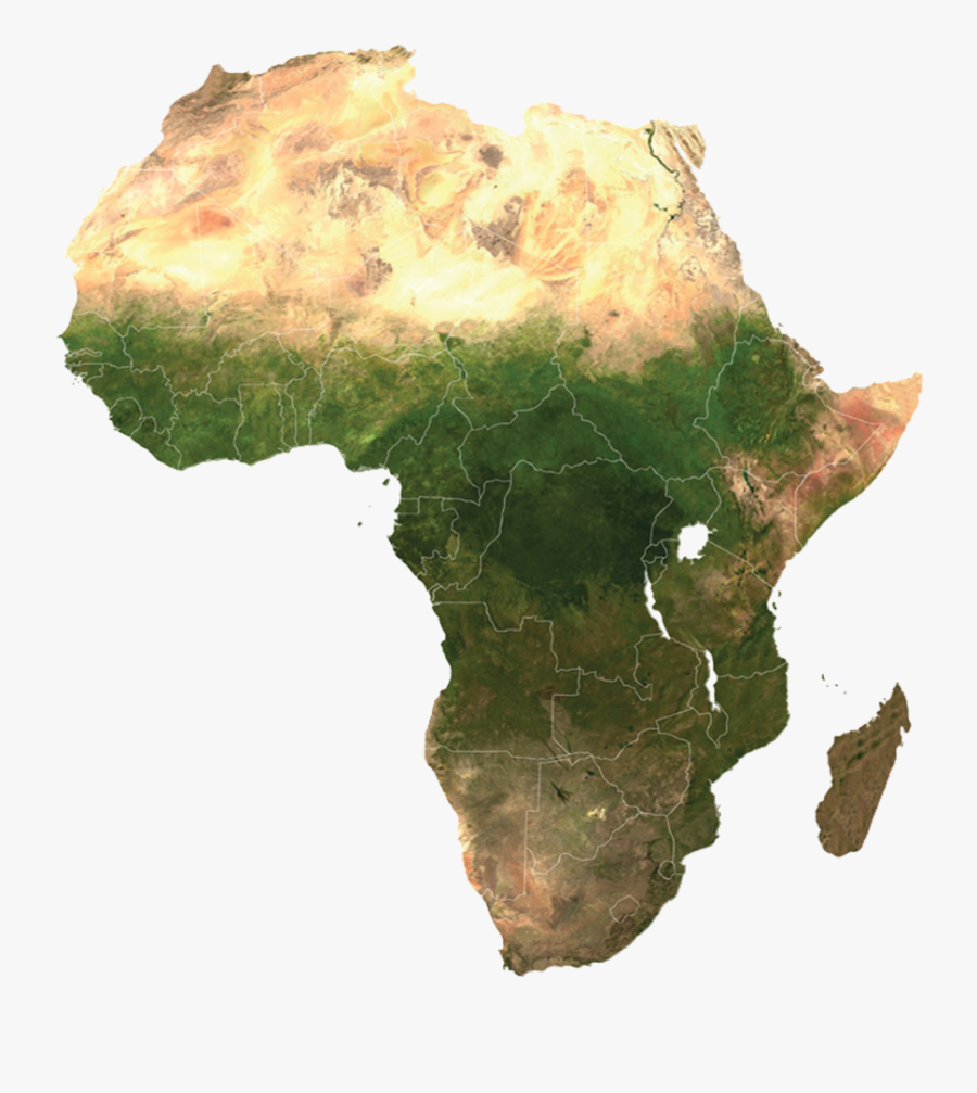 Ecotraining Map Satelite - Africa Map Editable, Transparent Clipart