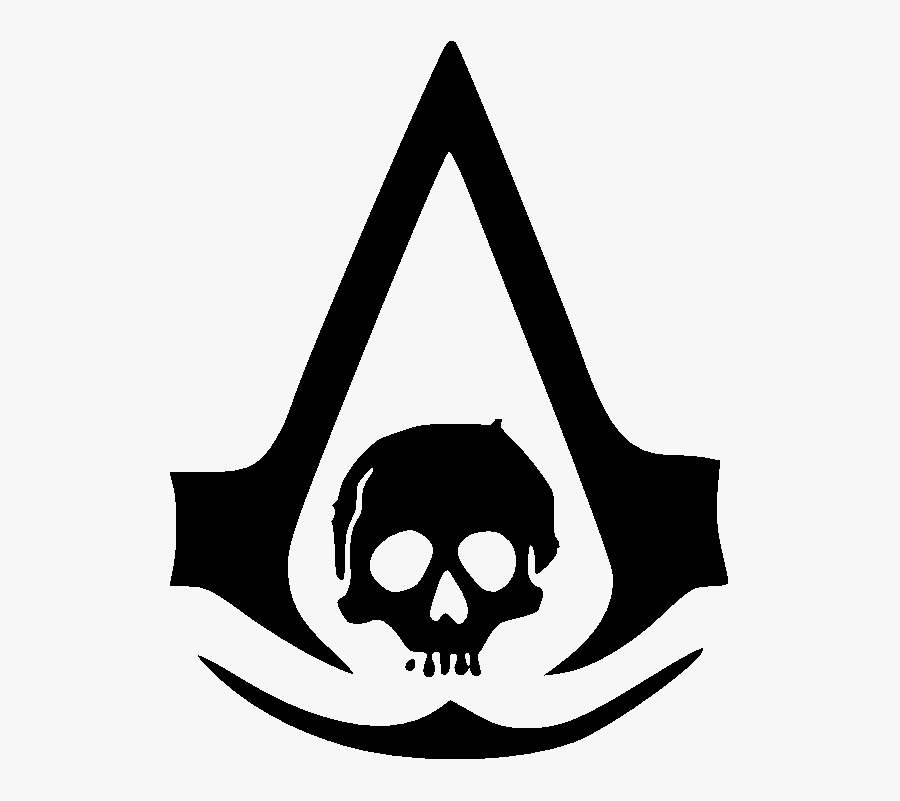 Logo Assassins Creed Black Flag - Assassins Creed 4 Logo, Transparent Clipart