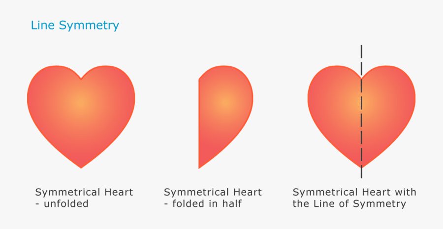 Lines Of Symmetry Read - Lines Of Symmetry Heart, Transparent Clipart