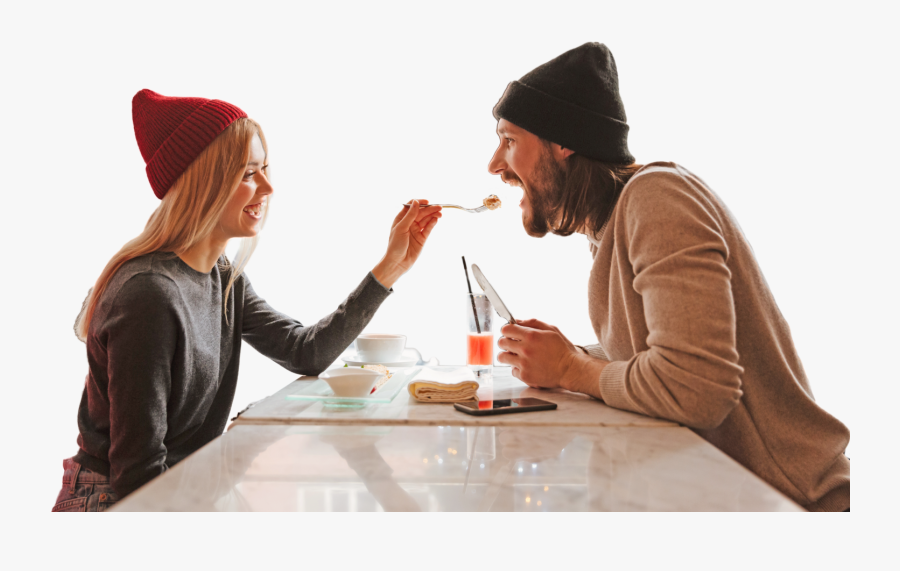 Pareja - Eating, Transparent Clipart