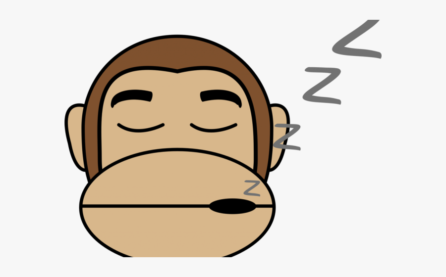 Gorilla Clipart Monkey - Sleeping Monkey Png, Transparent Clipart