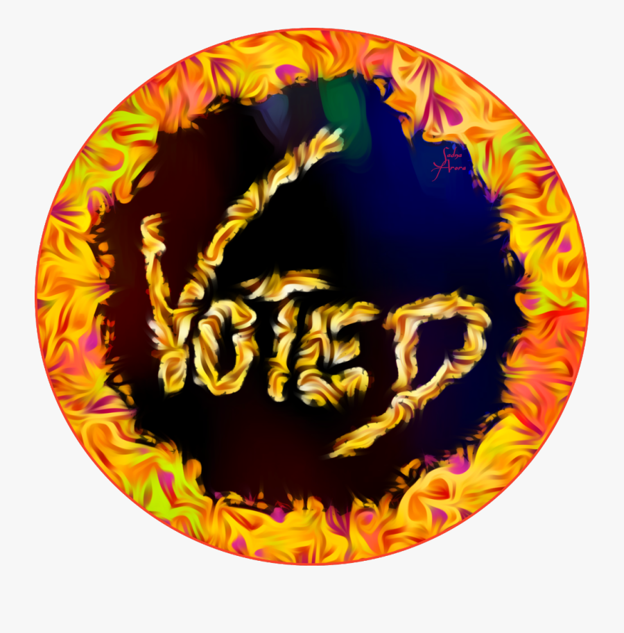 Transparent I Voted Sticker Png - Circle, Transparent Clipart