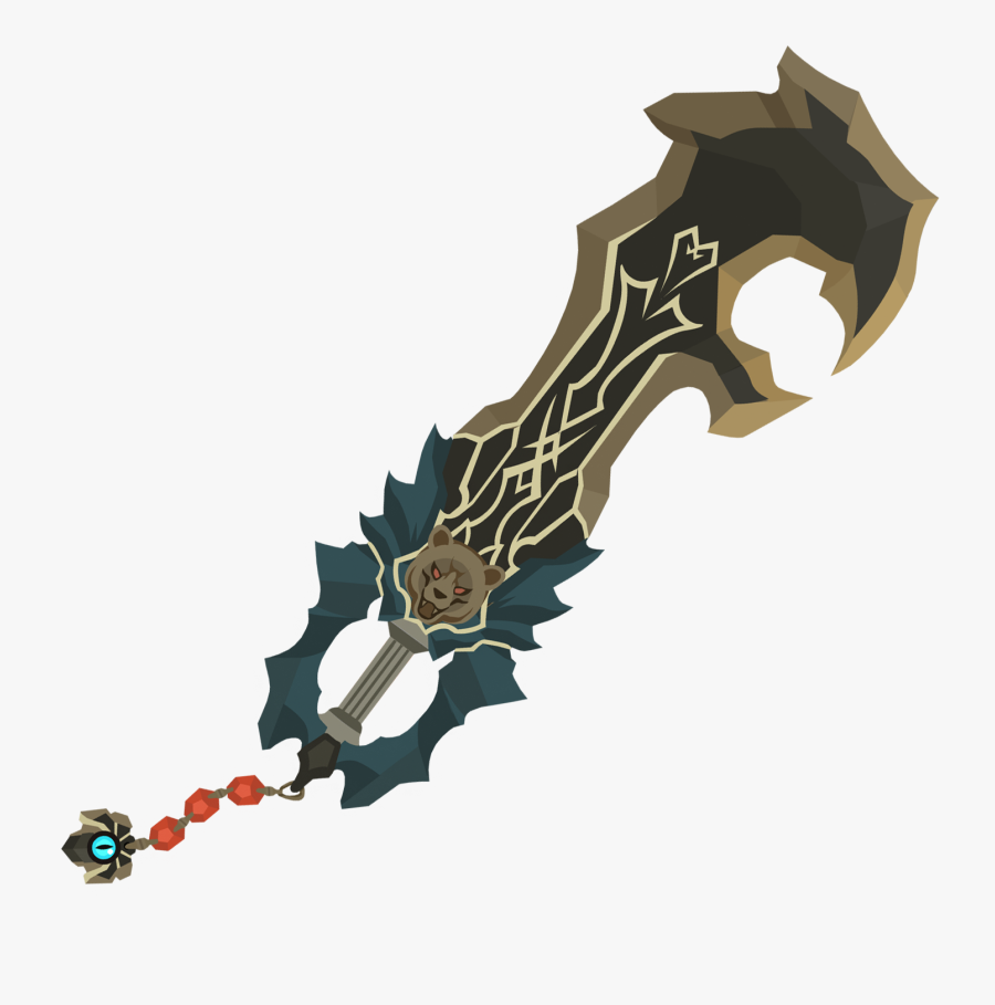 Transparent Sleeping Lion Clipart - Khux Foretellers Keyblades, Transparent Clipart