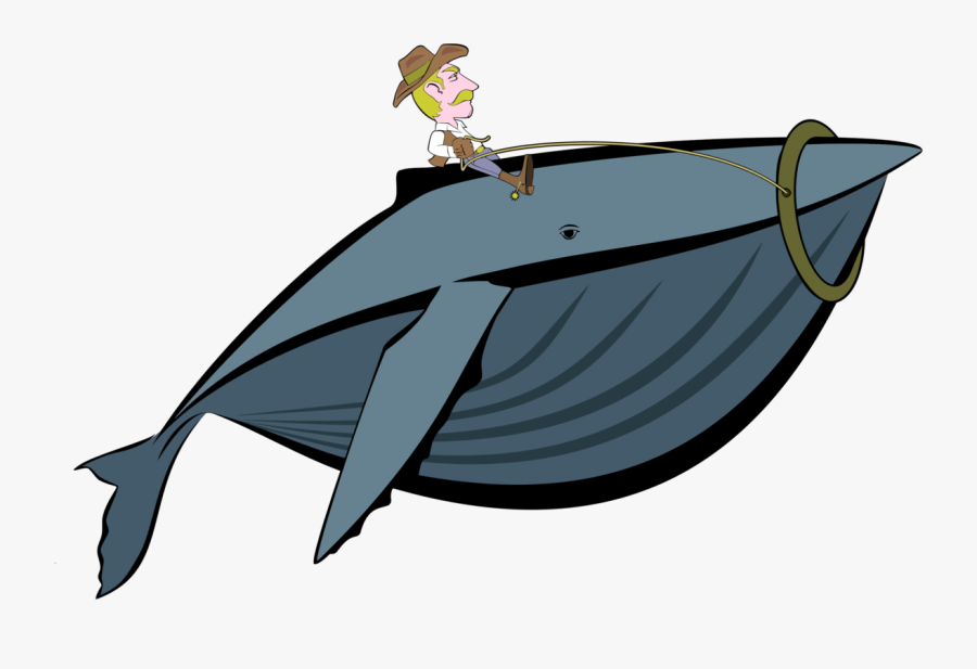 Fish,cowboy,whales - Cowboy Riding A Whale, Transparent Clipart