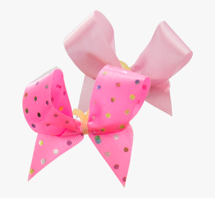 Clip Art Pink Bows - Polka Dot, Transparent Clipart