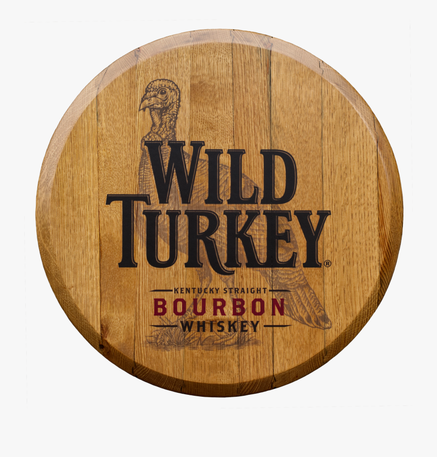 Wild Turkey Printed Barrel Head, Transparent Clipart