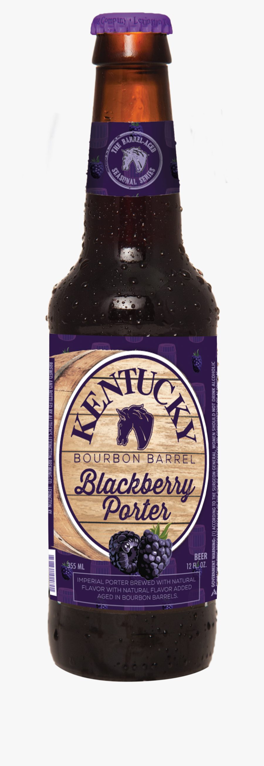 Kentucky Bourbon Barrel Blackberry Porter, Transparent Clipart