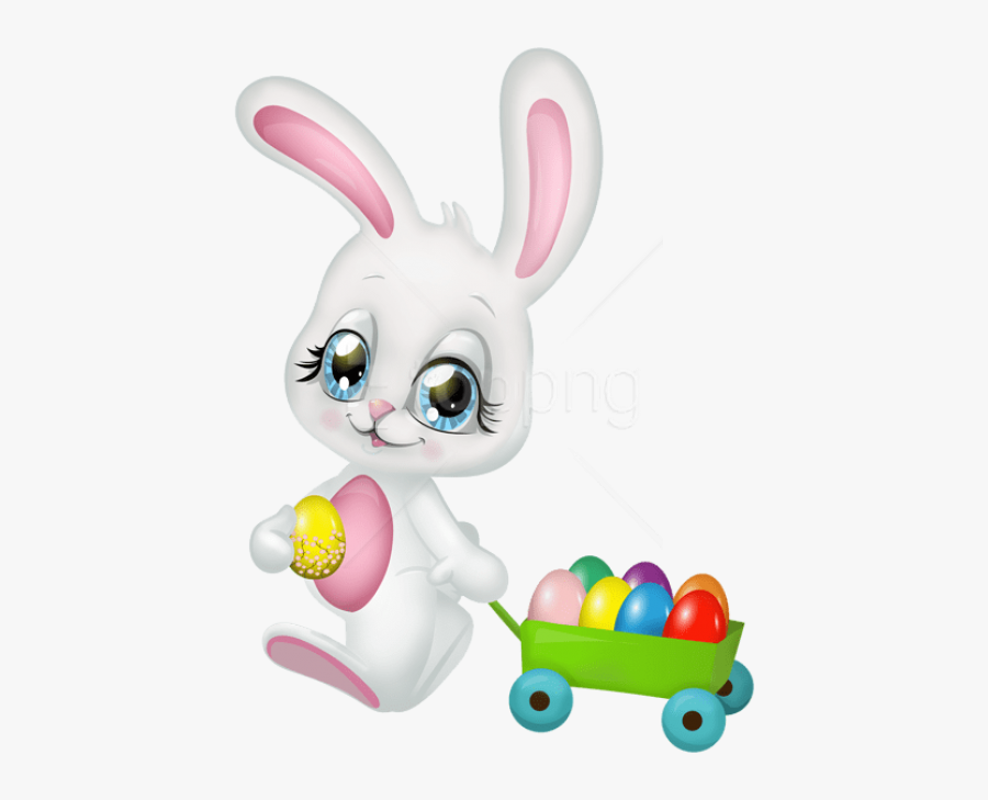 Easter Bunny Clipart Transparent Background - Cute Bunny Easter Clip Art, Transparent Clipart