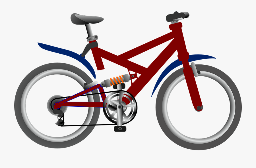 Tandem Bike Clipart - Hybrid Bike Clipart, Transparent Clipart