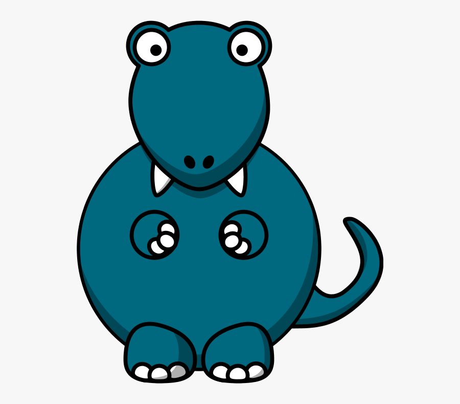 Cartoon Tyrannosaurus Rex - Clipart Cartoon Trex, Transparent Clipart