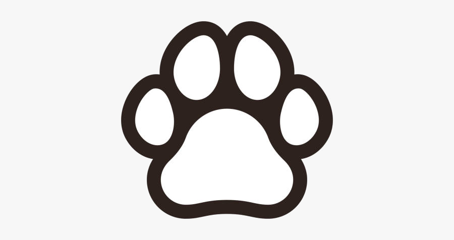 Dog Print Wondrous Paw Prints Clip Art Stylist Top - Paw Print Clipart Black And White, Transparent Clipart