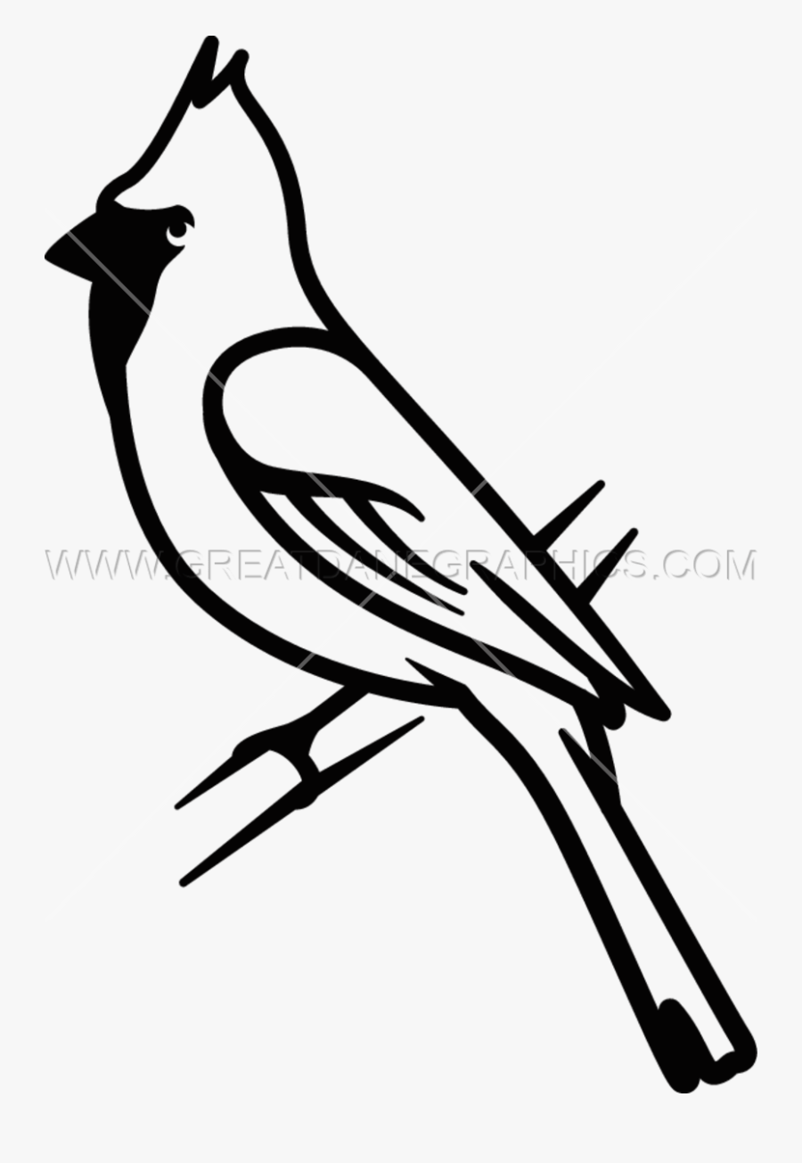 Black And White Cardinal Clip Art, Transparent Clipart