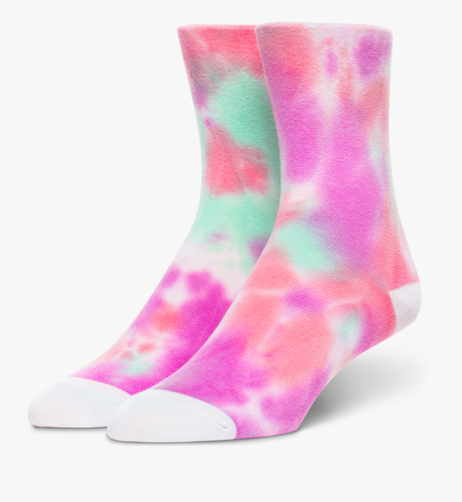 Happy Cloud Tie Dye Crew Socks"
 Class= - Sock, Transparent Clipart
