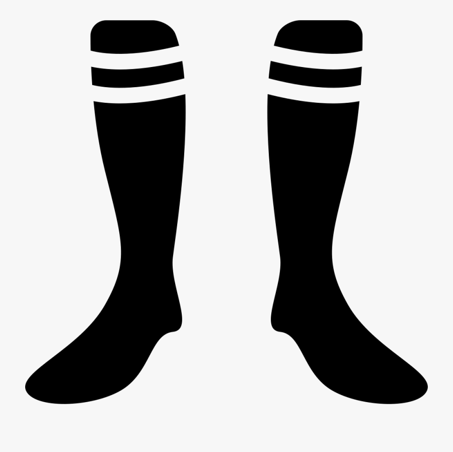 Socks With White Lines - Medias De Futbol Dibujo, Transparent Clipart