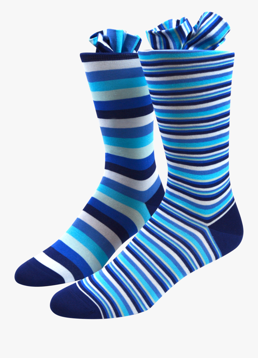 Clear Sky Men"s Socks - Striped Socks, Transparent Clipart