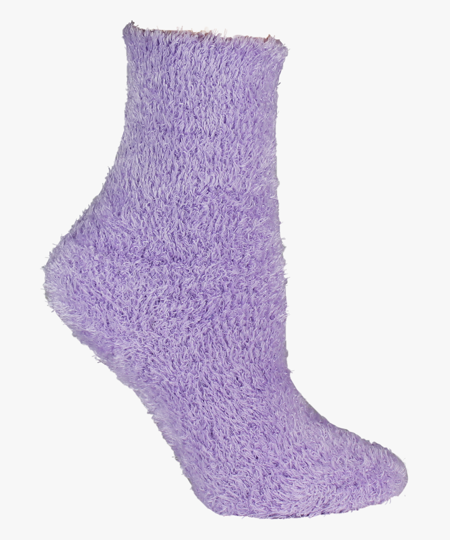 Lavender Soft And Women - Transparent Background Fuzzy Socks Png, Transparent Clipart