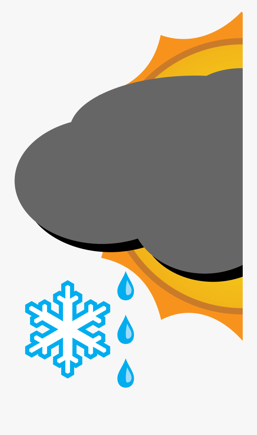 Transparent Esta Lloviendo Clipart - Esquema Sobre La Formación Del Aguanieve, Transparent Clipart