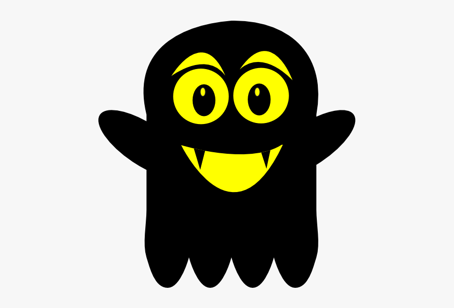 Eyes Clipart Ghost - Black Ghost Clipart, Transparent Clipart