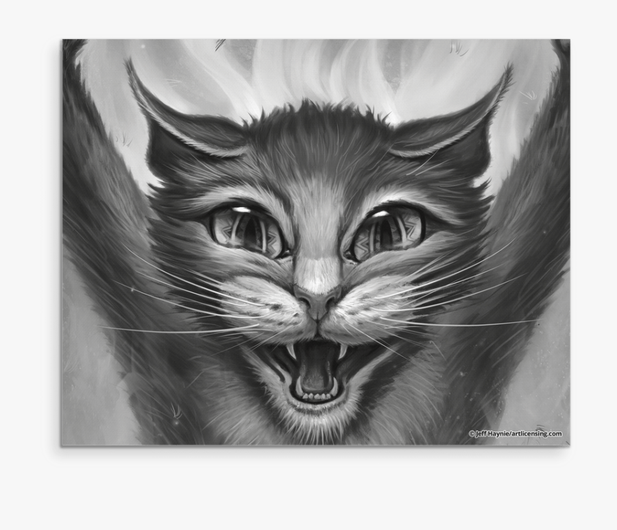 Angry Cat Hissing And Scratching, Transparent Clipart