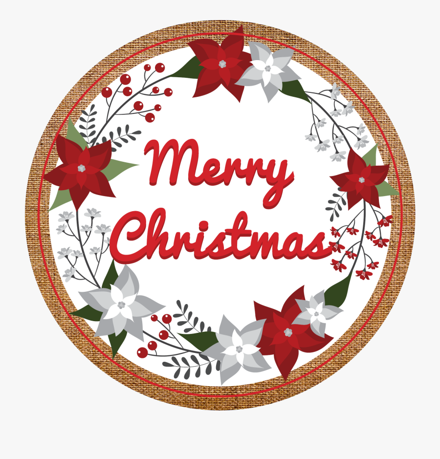 Merry Christmas Clipart Circle - Circle , Free Transparent Clipart