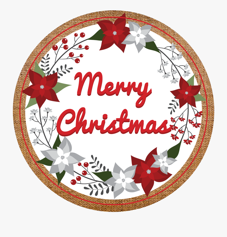 Merry Christmas Clipart Circle - Circle , Free Transparent Clipart ...