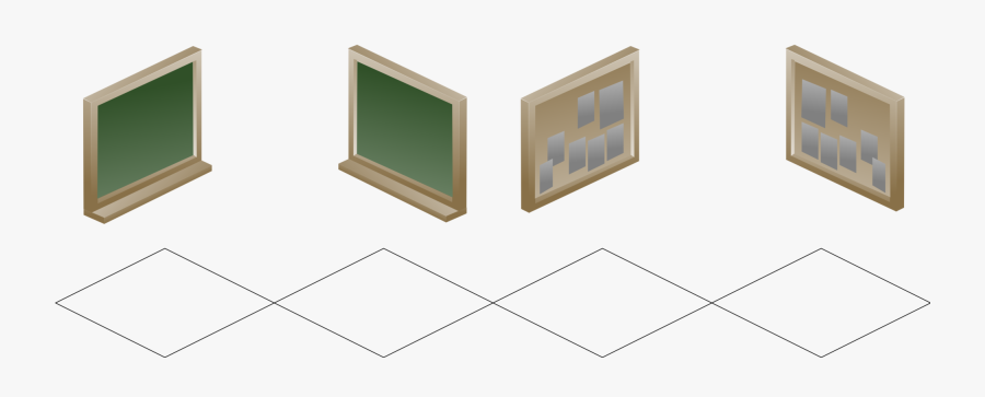 Square,angle,window - Isometric Board, Transparent Clipart