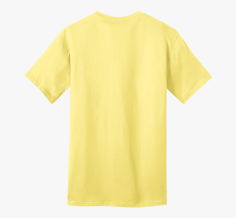 Yellow - Yellow T Shirt Back Side, Transparent Clipart