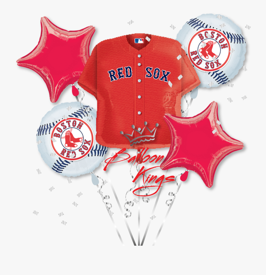 Hd Bouquet Redsox Balloons - Boston Red Sox, Transparent Clipart