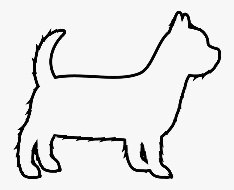 Whiskers Yorkshire Terrier Dog Breed Welsh Terrier - Outline Of Yorkie Terriers, Transparent Clipart