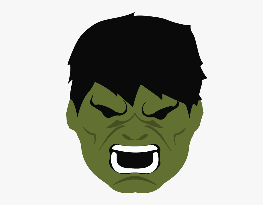 Transparent Hulk - Hulk Face Transparent Background, Transparent Clipart