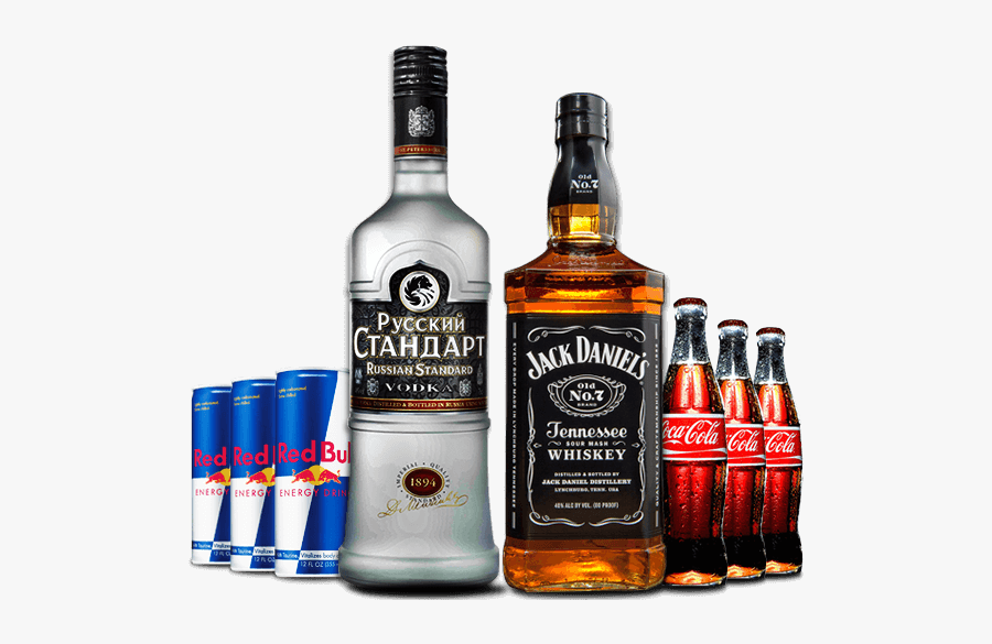 Russian Jack Daniels Bottles, Transparent Clipart