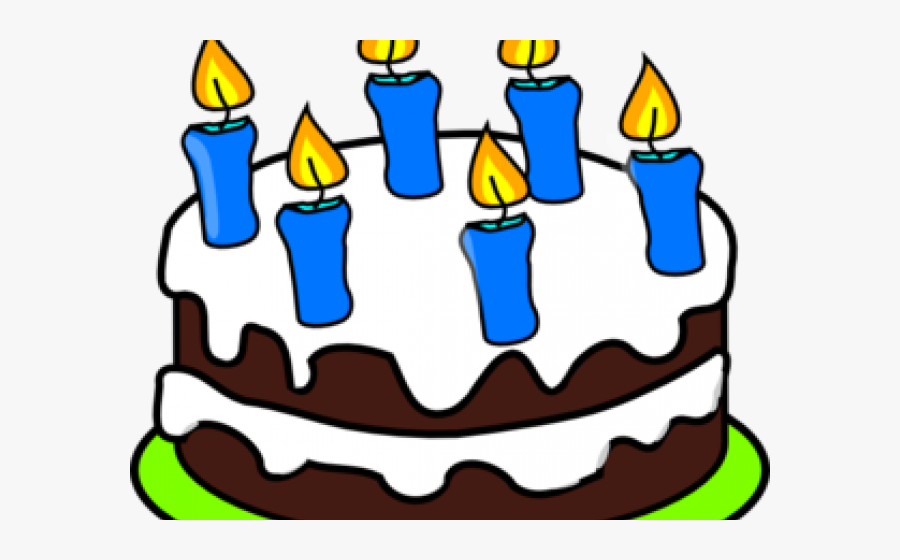 Birthday Cake 5 Candles, Transparent Clipart