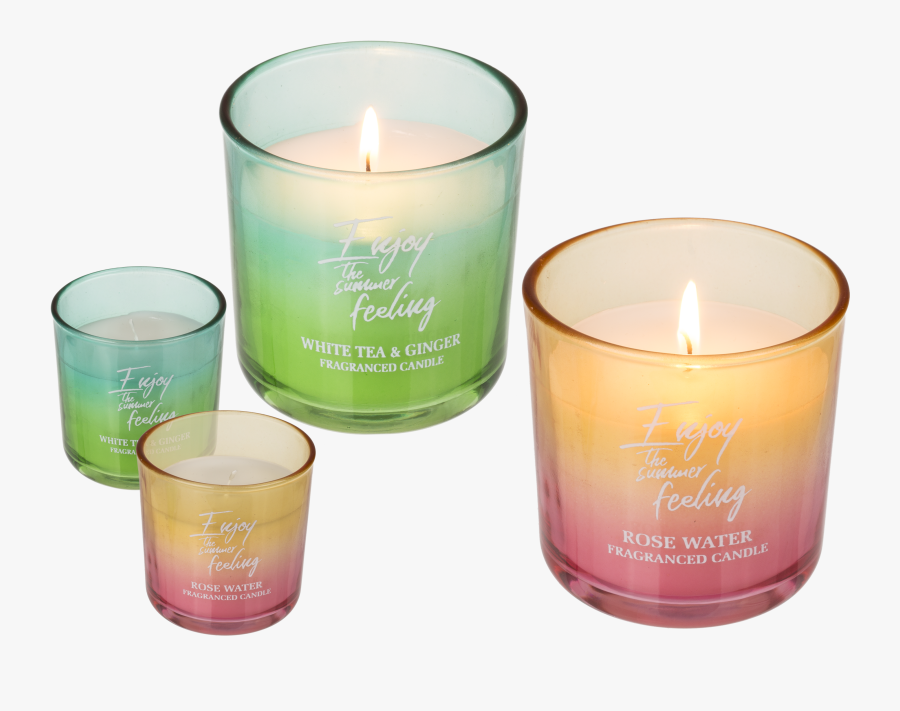 White Candle Png - Bianca Candela La Rose, Transparent Clipart